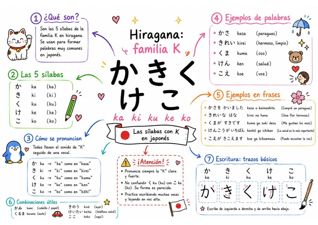 Mapa mental de japonés